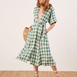 Geneva Dress in Kelly Check